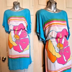 lilly pulitzer caftan blue dress